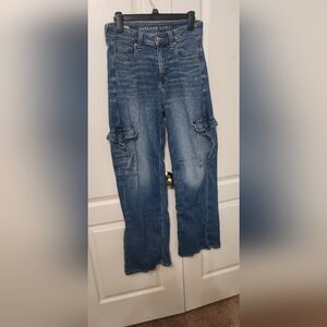American Eagle Outfitters Women's Straight Leg Blue Jeans
